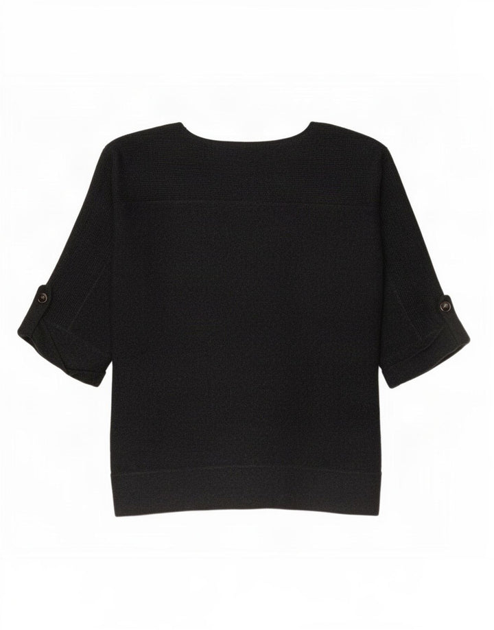 Marks & Spencer Top da donna manica 3/4 UK 12 Viscosa grigio medio
