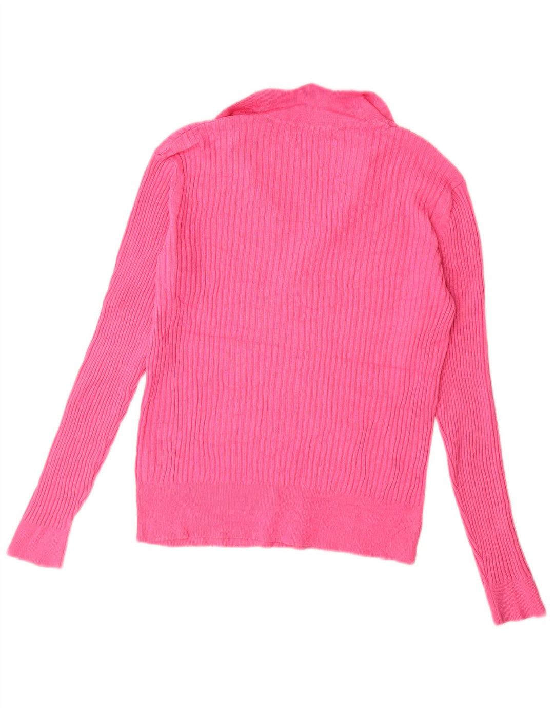 Maglione da donna Marks & Spencer con collo alto UK 12 Viscosa rosa medio