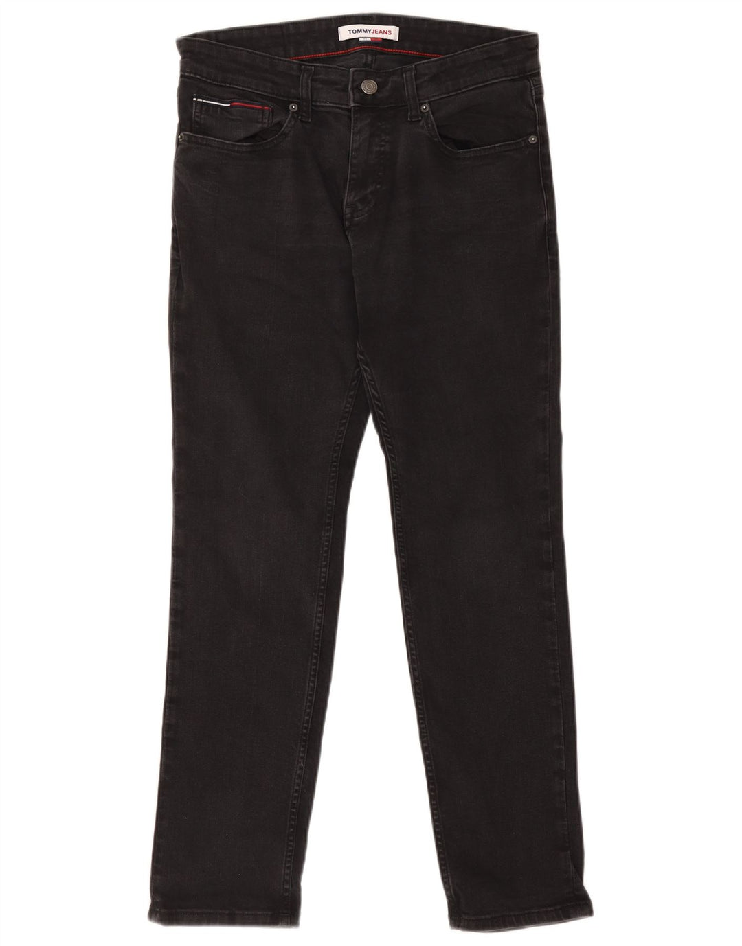 Jeans slim da uomo Tommy Hilfiger W32 L30 cotone nero