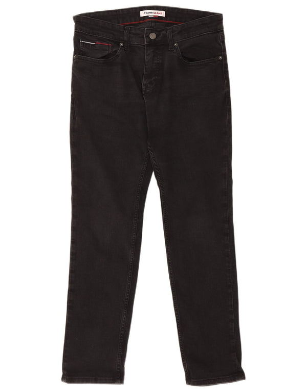 Jeans slim da uomo Tommy Hilfiger W32 L30 cotone nero