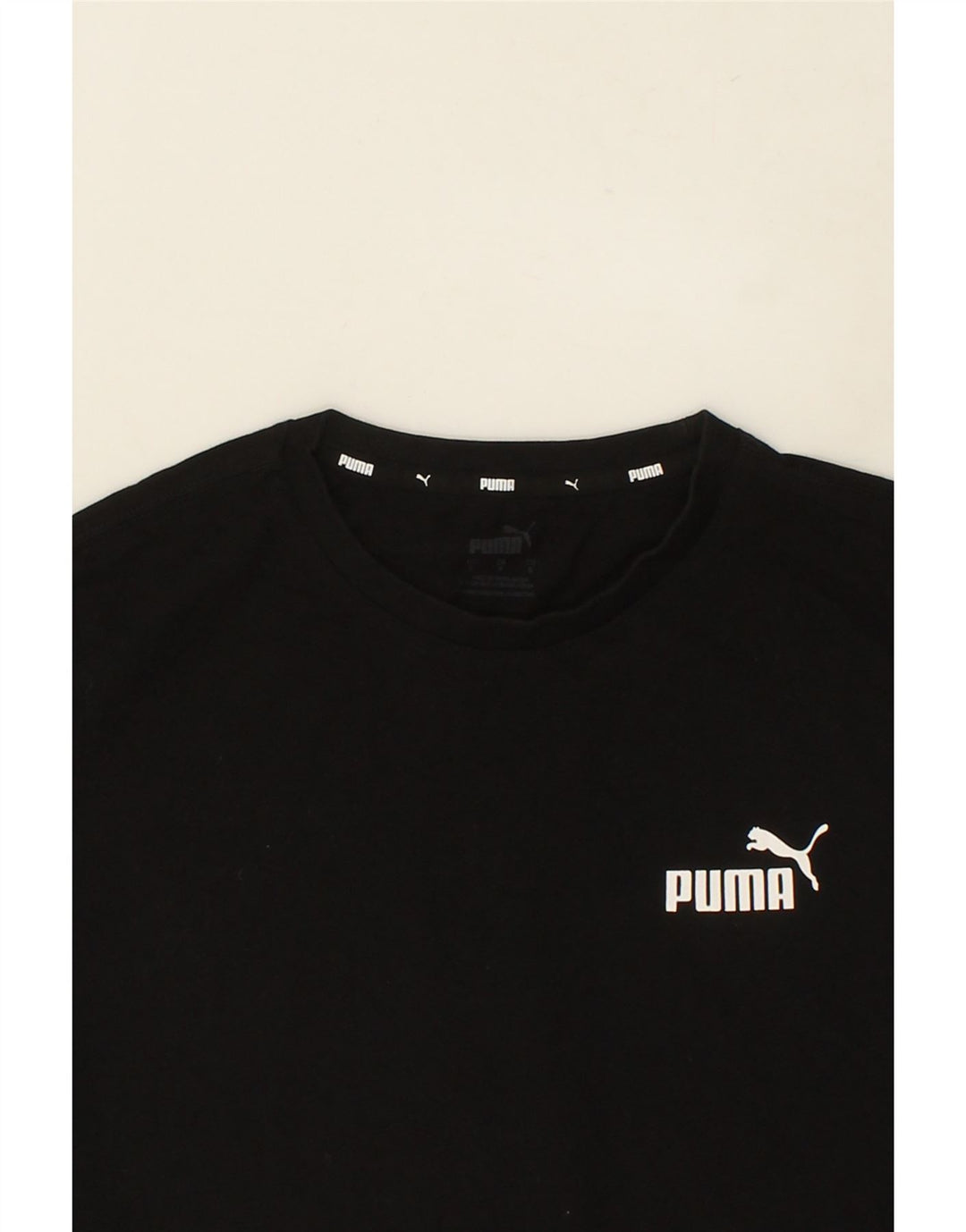 PUMA Mens Graphic T-Shirt Top Small Black Cotton Vintage Puma and Second-Hand Puma from Messina Hembry 