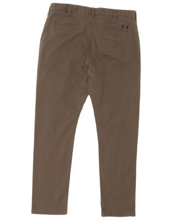 Pantaloni cargo slim da uomo Superdry W34 L30 cotone kaki