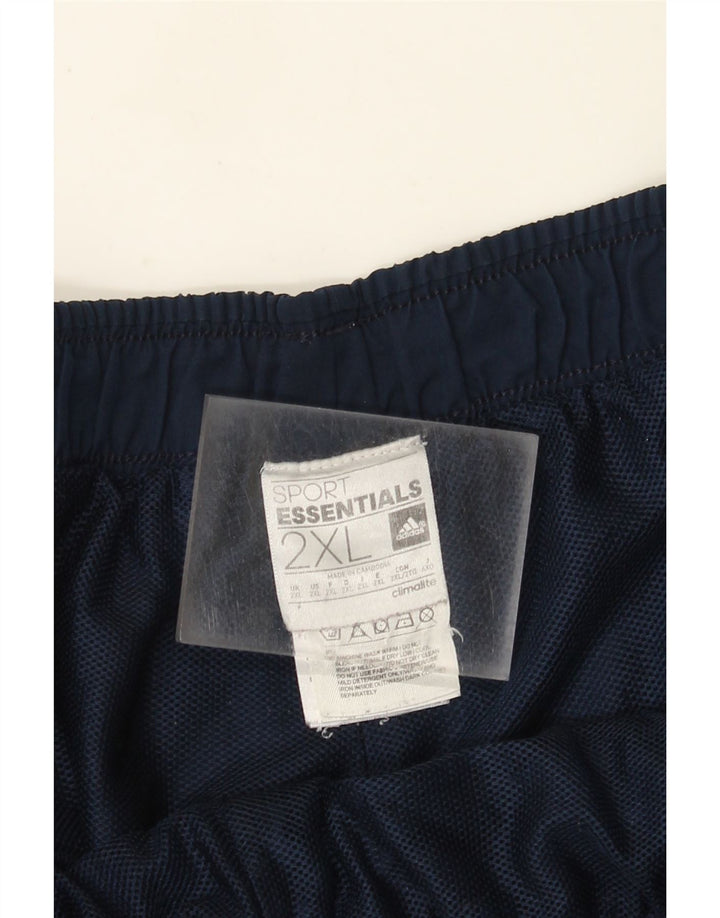 Pantaloncini sportivi Adidas Climalite da uomo 2XL poliestere blu navy