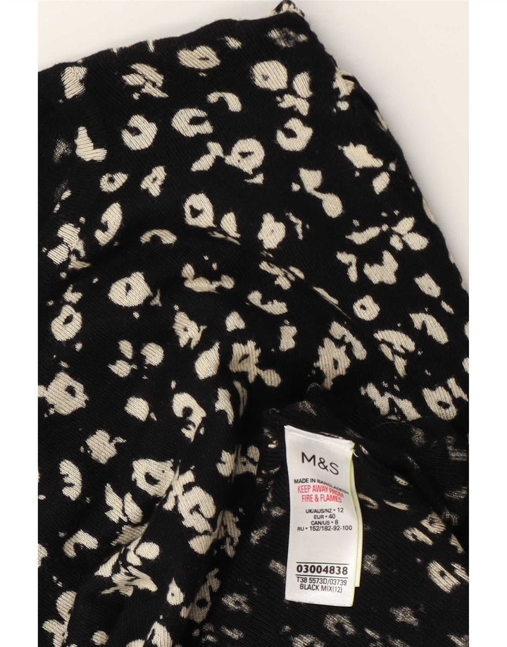 Maglione maglione girocollo da donna Marks & Spencer UK 12 medio nero