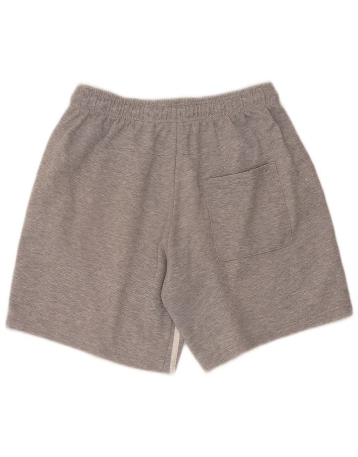 Pantaloncini sportivi da uomo Adidas in cotone grigio medio