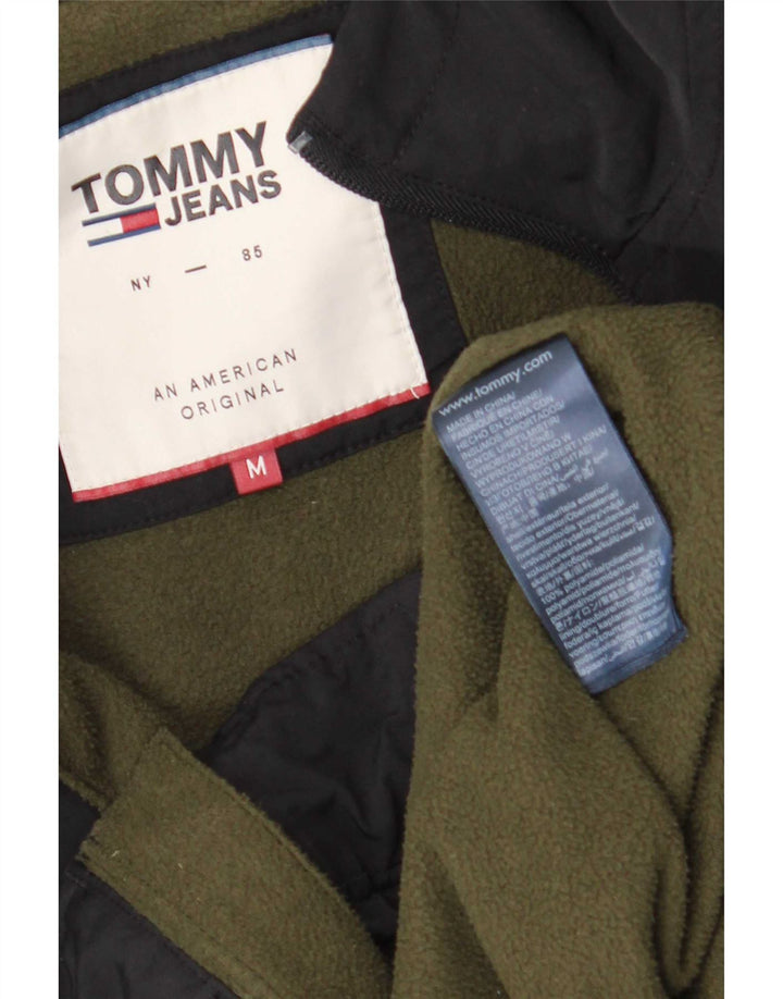 Bomber con cappuccio da uomo Tommy Hilfiger UK 38 medio nero poliammide