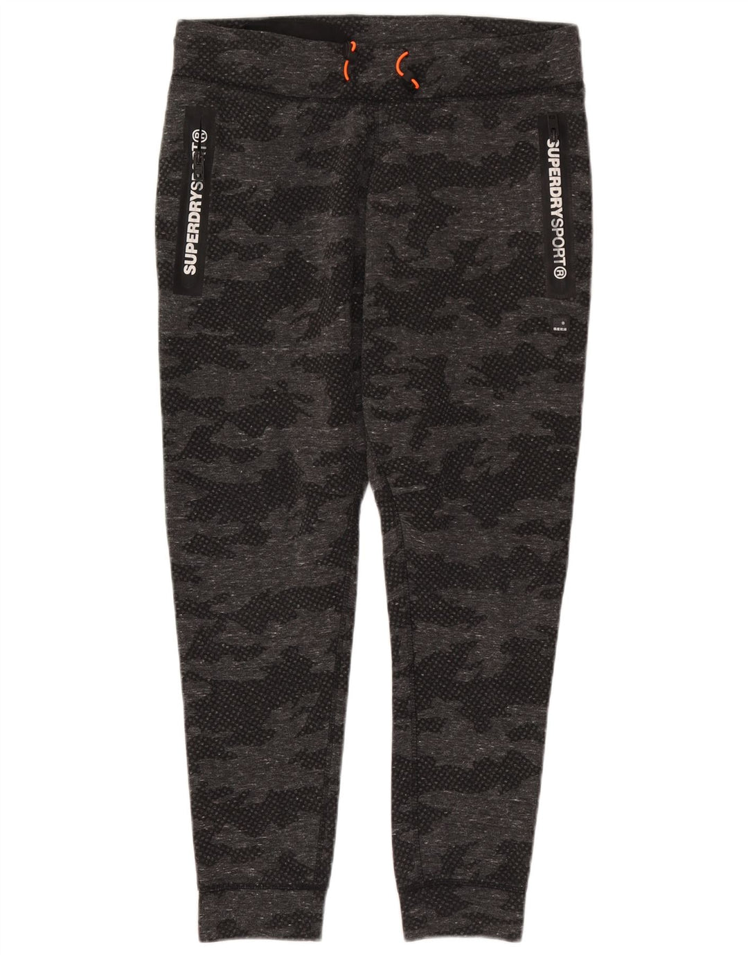 Tuta intera da donna con grafica Superdry UK 18 XL Poliestere mimetico grigio