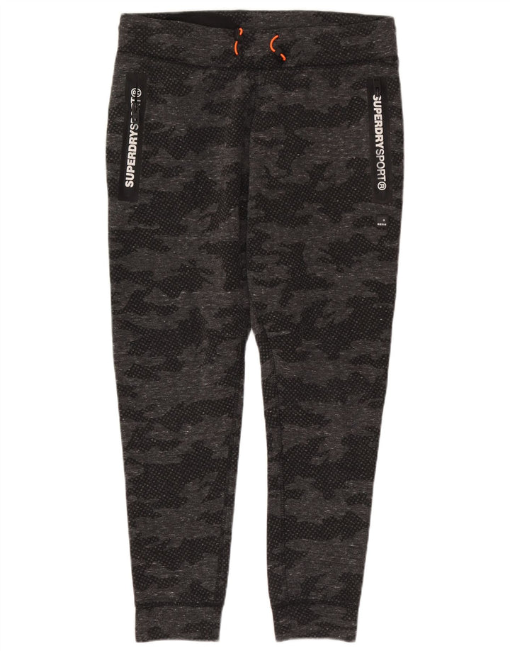 Tuta intera da donna con grafica Superdry UK 18 XL Poliestere mimetico grigio