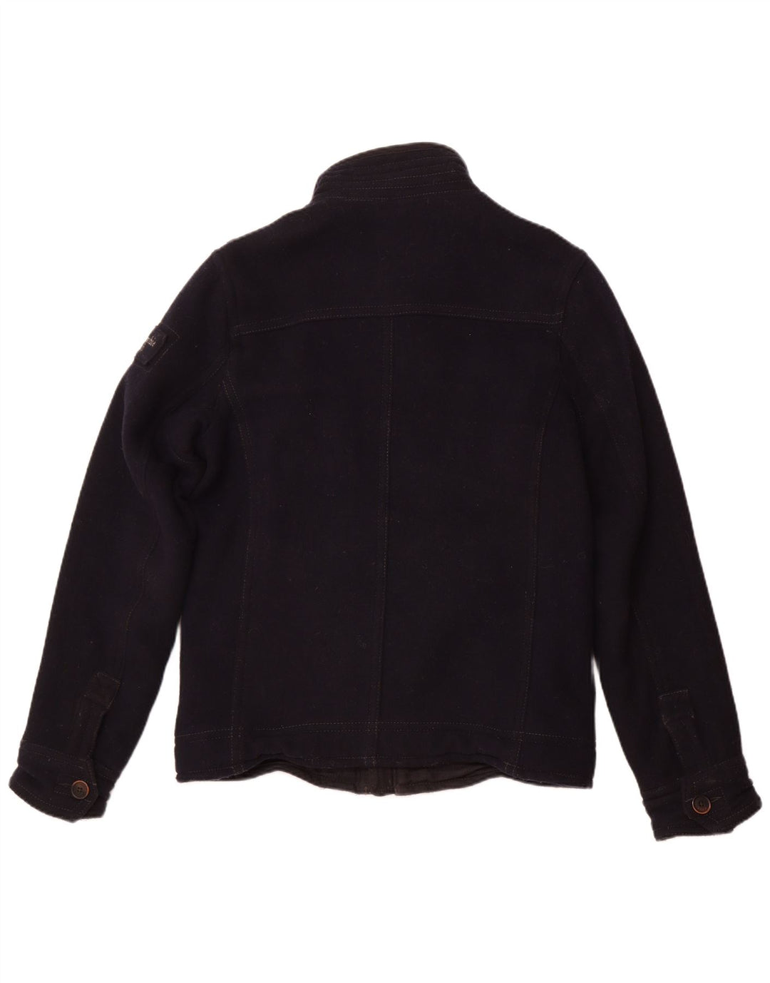 Giacca militare da uomo Abercrombie & Fitch UK 40 Large in lana blu navy