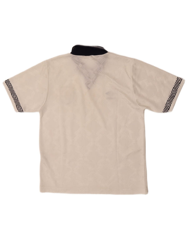 Umbro Maglia da Uomo Inghilterra 1990-1992 Grafica Top Piccola Sportiva Bianca