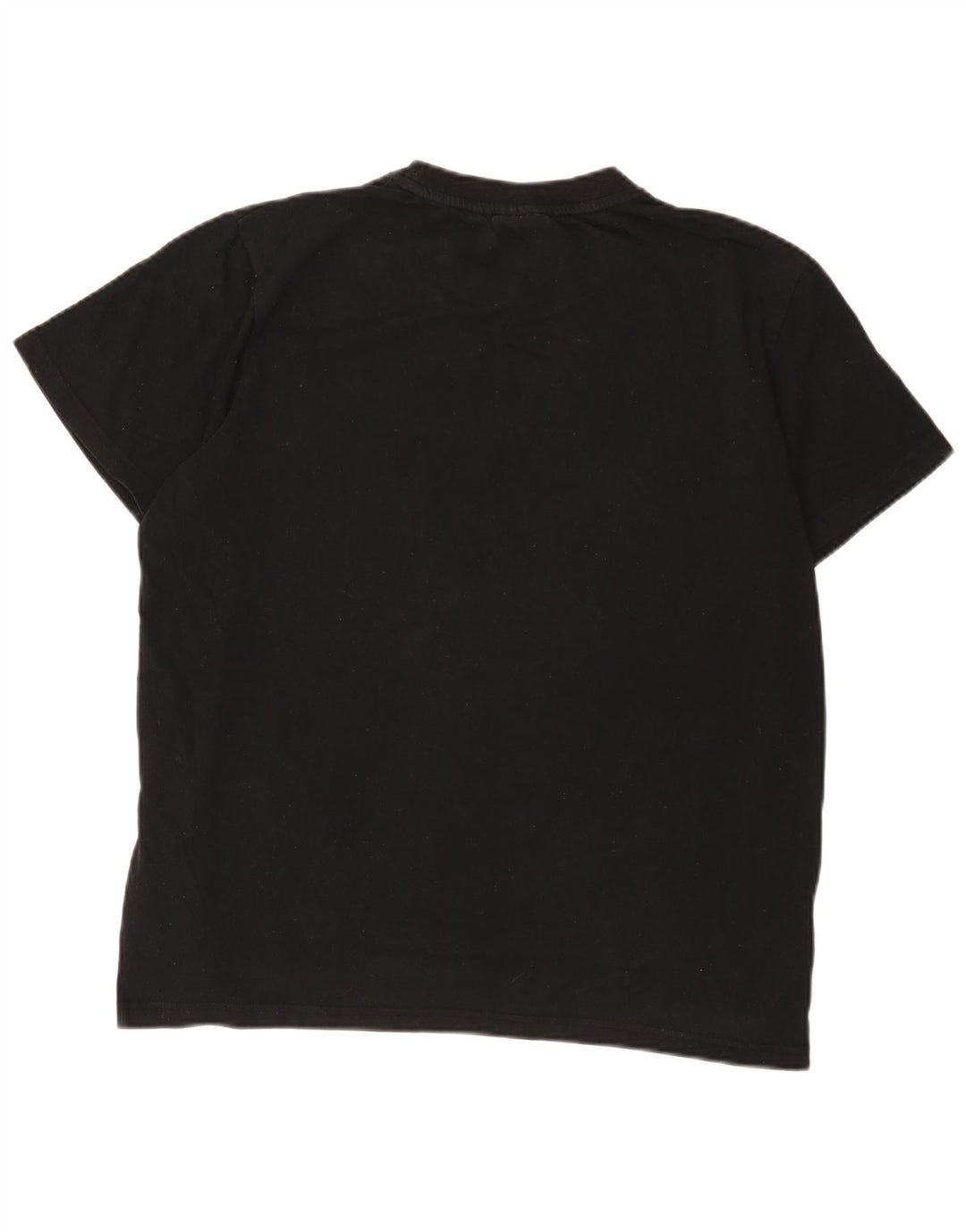 T-shirt grafica da uomo Fila Top grande in cotone nero