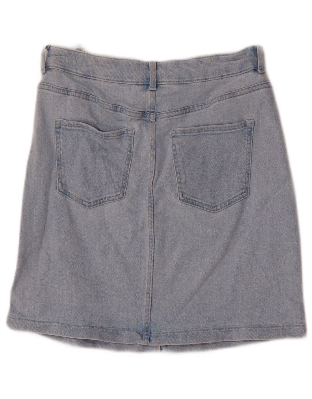 Gonna in denim da donna Marks & Spencer UK 8 piccola W26 cotone blu