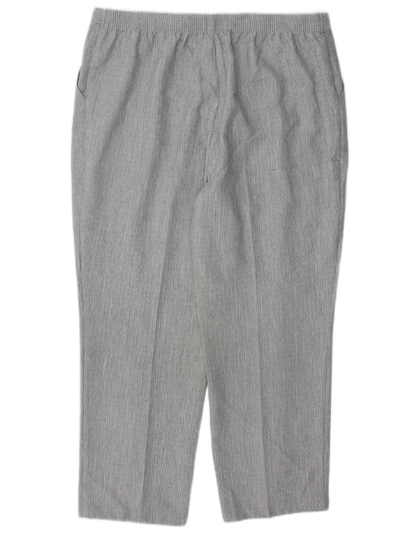 Pantaloni corti dritti da donna Marks & Spencer UK 16 Large W34 L26 Grigio