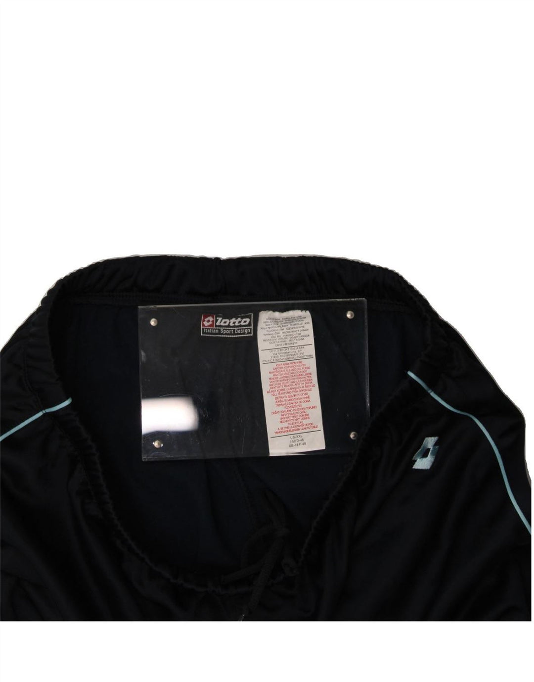 LOTTO Womens Tracksuit Trousers UK 18 XL Navy Blue Polyester Vintage Lotto and Second-Hand Lotto from Messina Hembry 