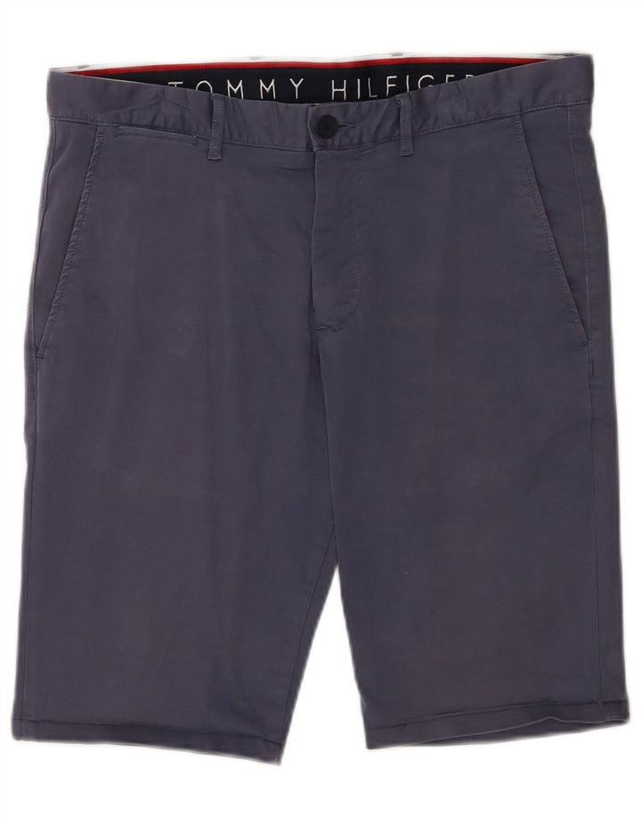 Pantaloncini chino da uomo Tommy Hilfiger W32 cotone blu navy medio