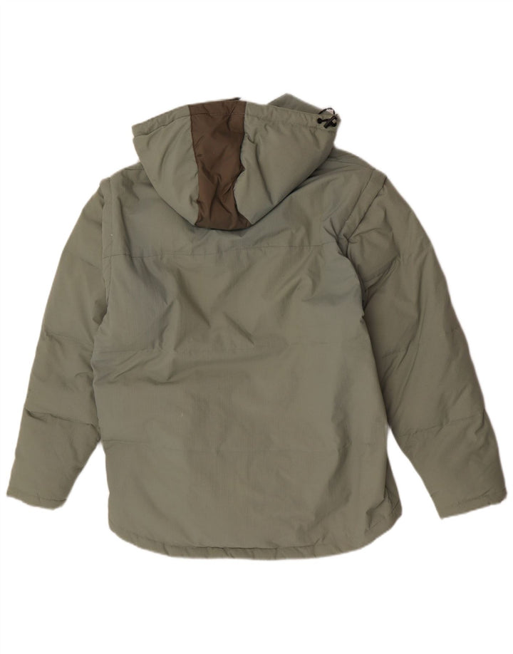 Giacca imbottita con cappuccio da uomo Fila UK 38 verde medio in poliammide