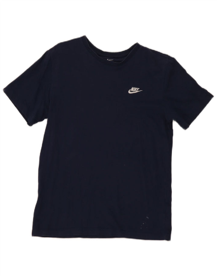 T-shirt da uomo Nike Top in cotone blu navy medio