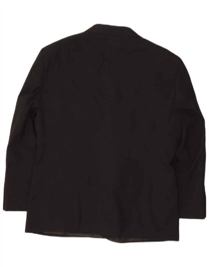 Giacca blazer a 2 bottoni da uomo Marks & Spencer UK 46 XL Black Colourblock
