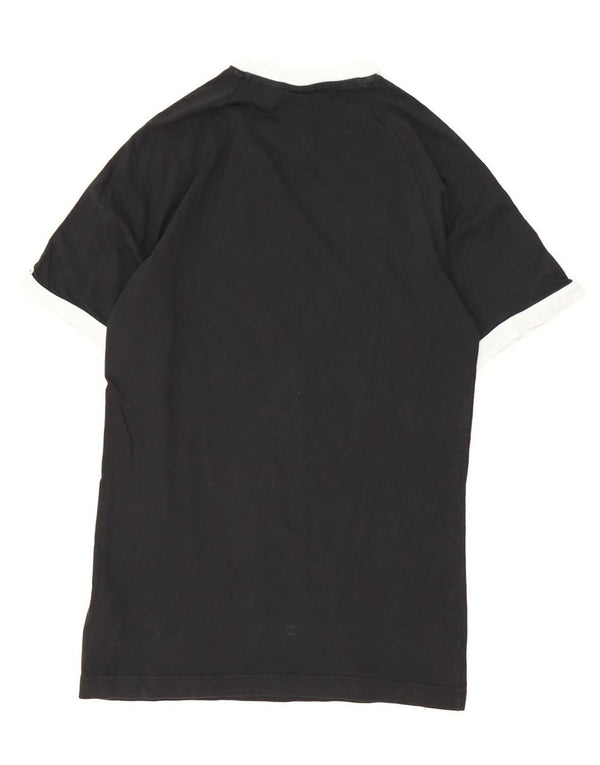 T-shirt Adidas da uomo Top Small in cotone nero