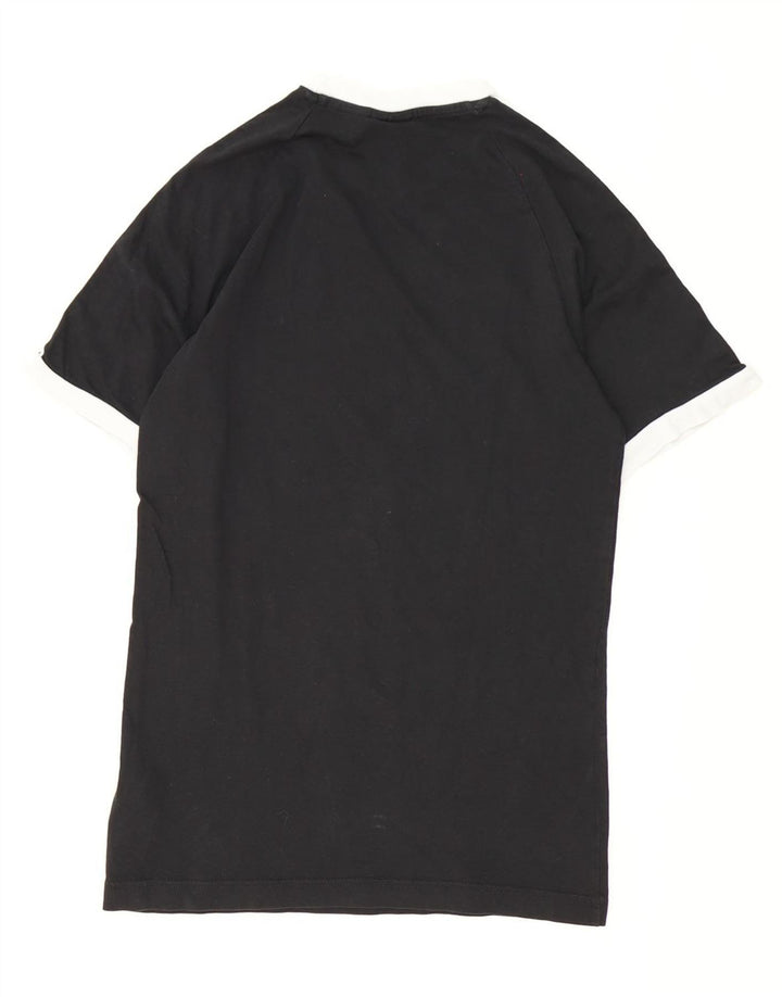 T-shirt Adidas da uomo Top Small in cotone nero