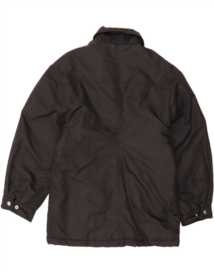 SWISH Womens Windbreaker Jacket UK 16 Large Black Vintage Swish and Second-Hand Swish from Messina Hembry 