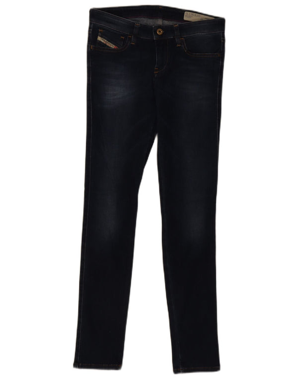 Jeans skinny super slim da donna Diesel Skinzee a vita bassa W28 L30 Blu navy
