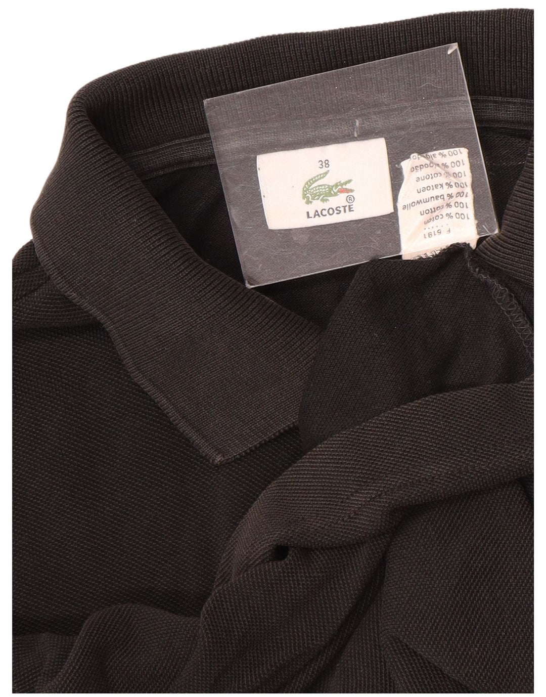 Camicetta da donna Lacoste taglia 38 media cotone nero