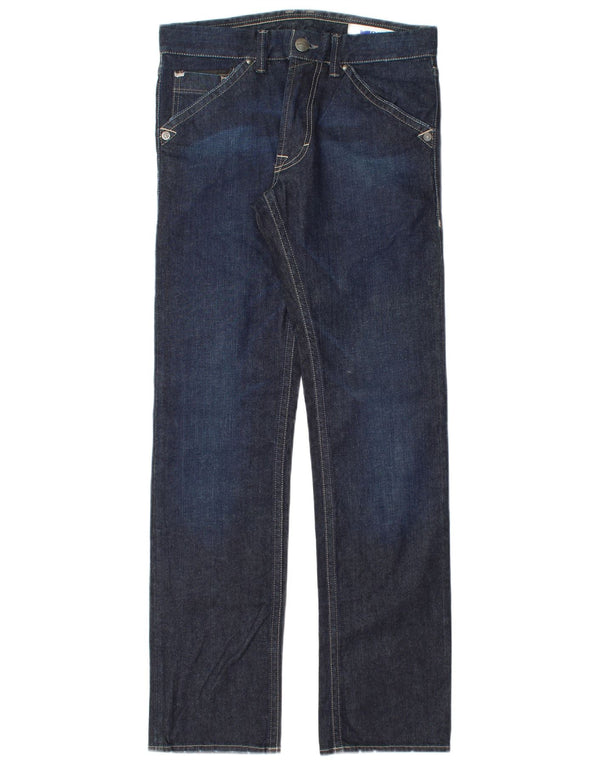 Jeans dritti da uomo Gas W28 L33 cotone blu navy