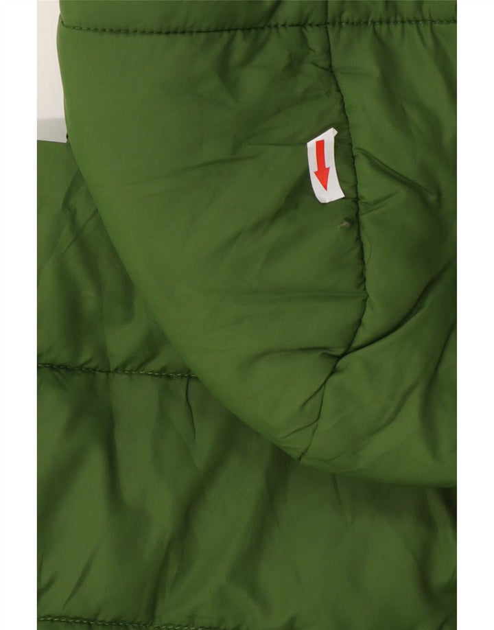 Cappotto imbottito con cappuccio per ragazze White Stuff 9-10 anni Poliestere verde
