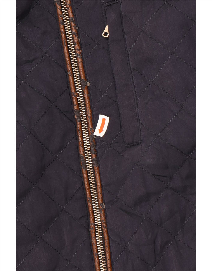 Giacca trapuntata da donna Zara UK 6 XS blu navy