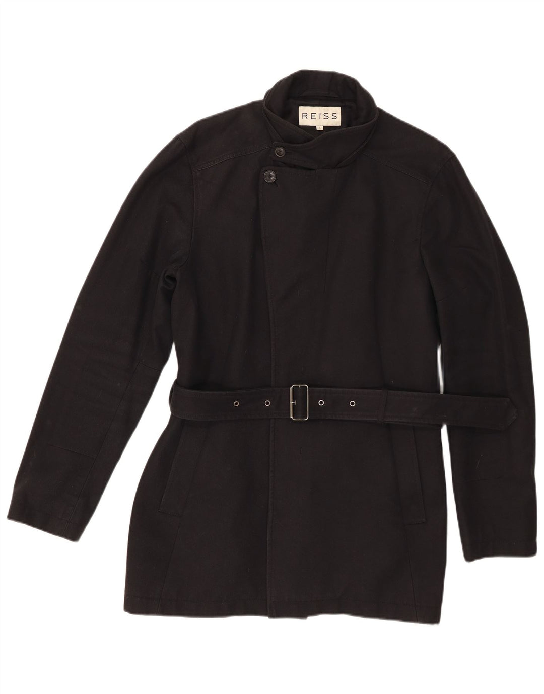 Cappotto da donna Reiss UK 16 grande cotone nero
