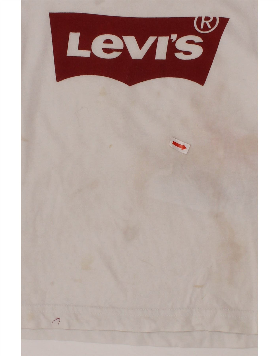 T-shirt grafica per ragazzi LEVI'S Top 3-4 anni in cotone bianco
