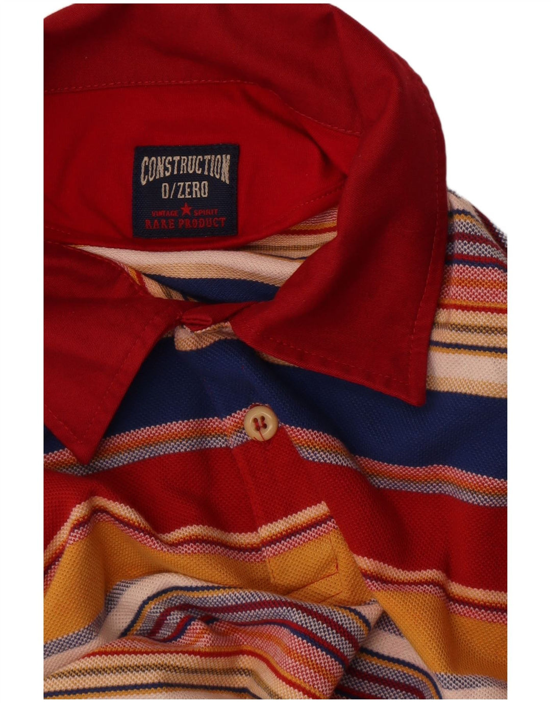 Polo da rugby vintage da uomo a maniche lunghe a righe multicolori