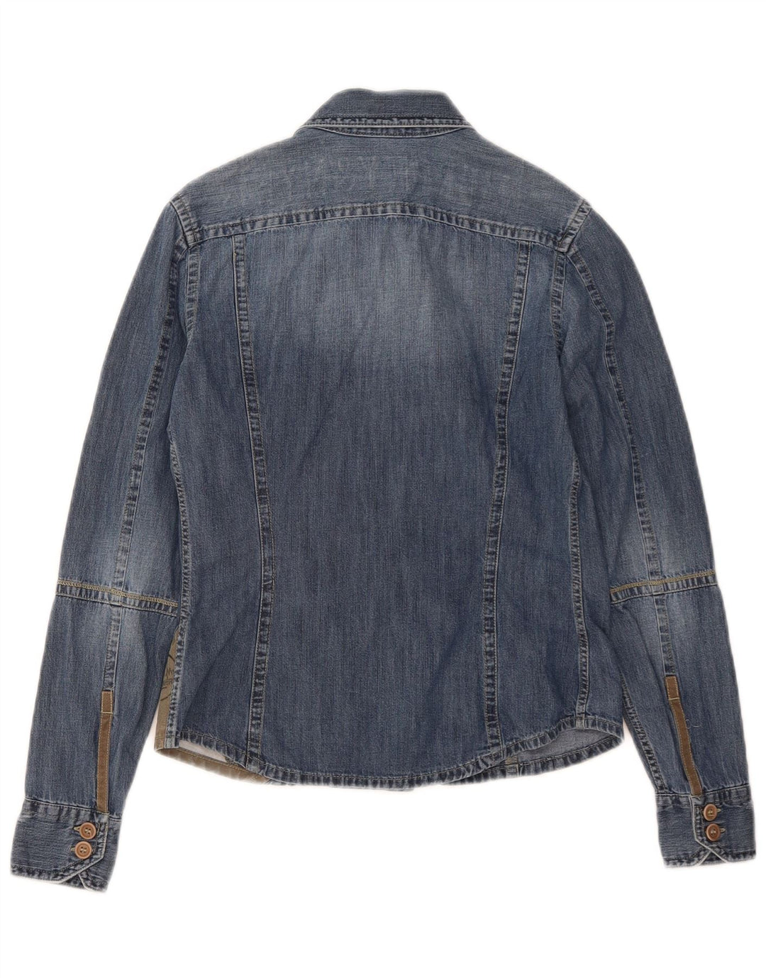 Camicia di jeans da donna Murphy & Nye UK 10 Small Blue Colourblock