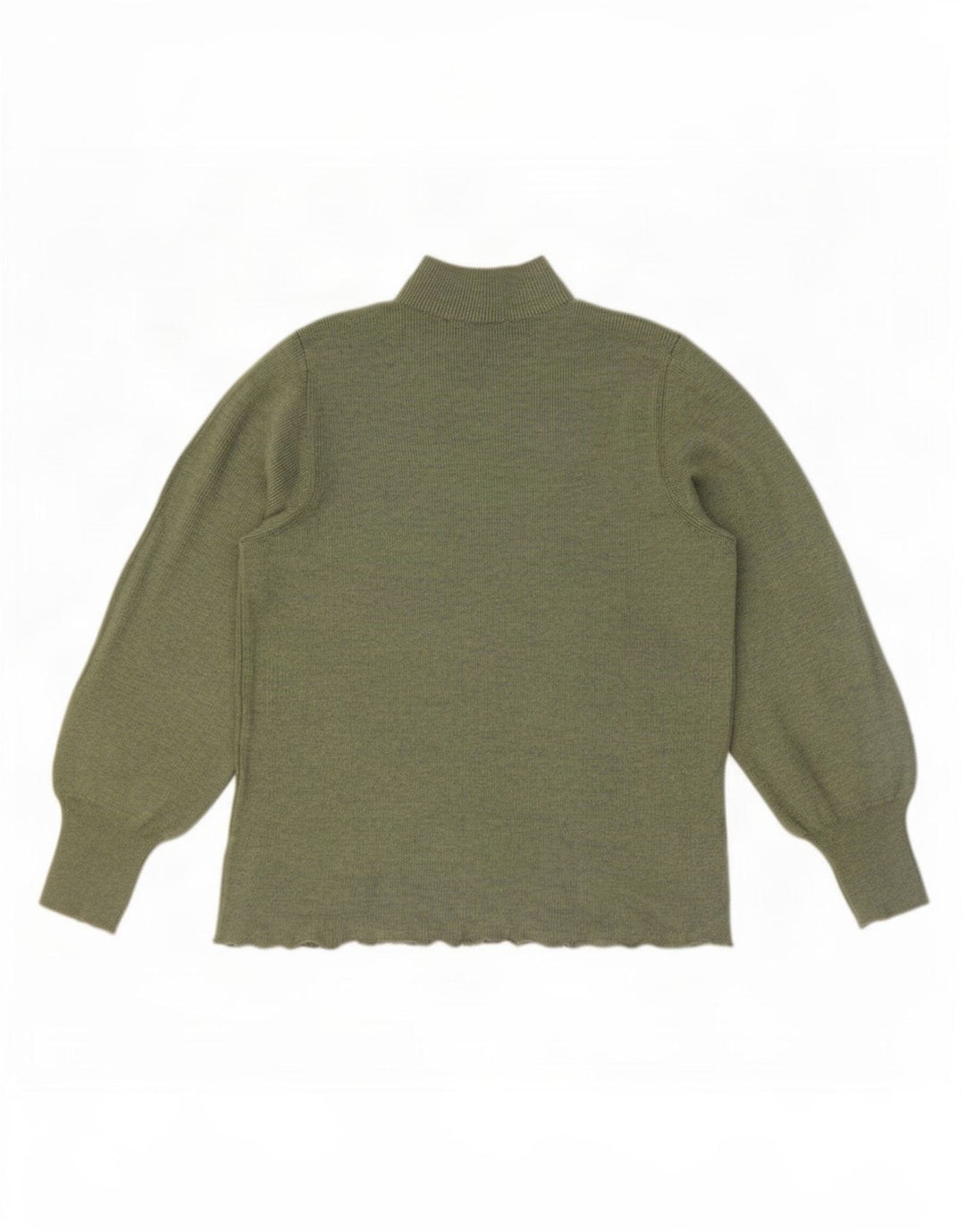Maglione maglione a collo alto da donna Marks & Spencer UK 14 Verde medio
