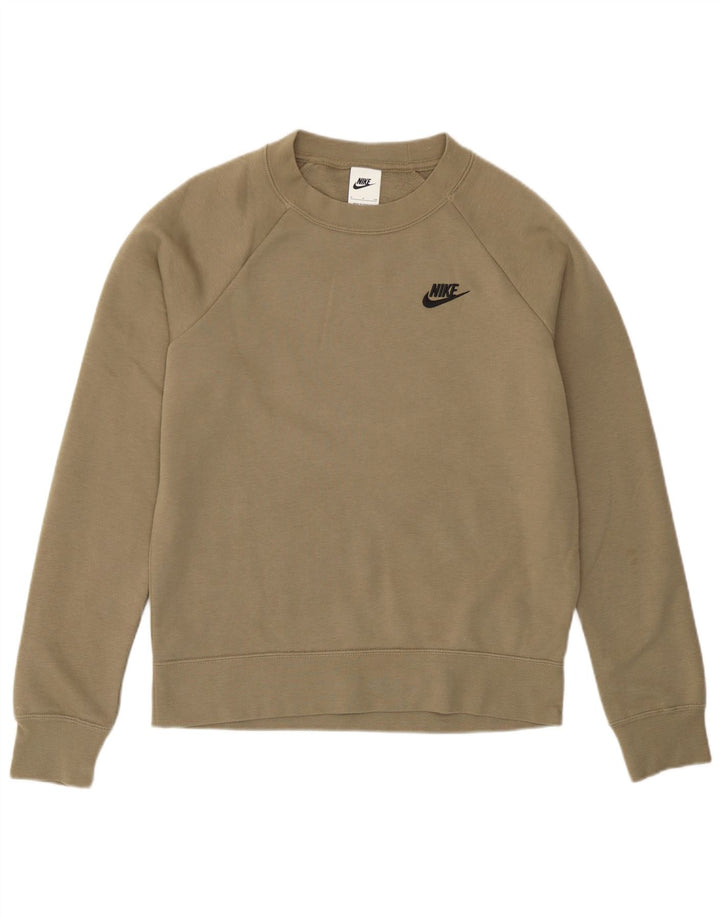 Nike Felpa da Uomo Maglione Piccolo Kaki Cotone Sportivo