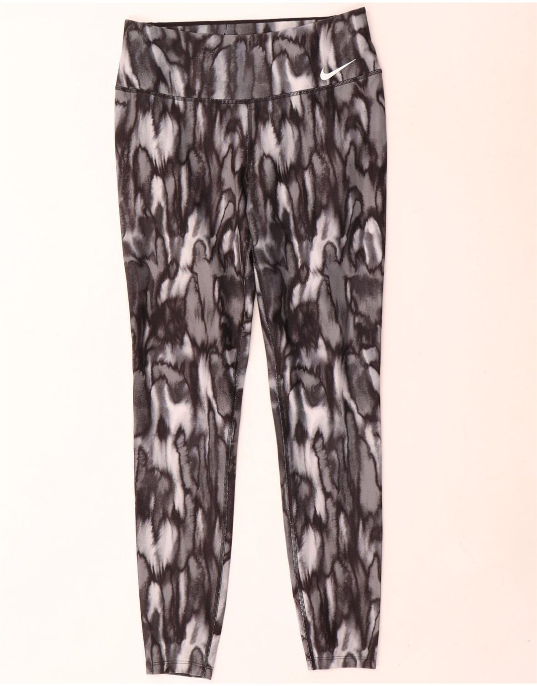 Leggings Nike Dri Fit da donna UK 14 grigio medio stampa animalier