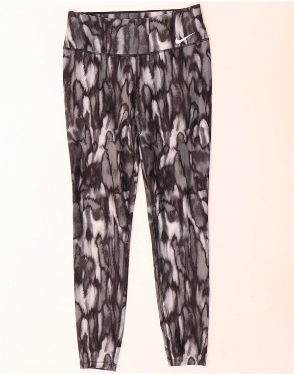 Leggings Nike Dri Fit da donna UK 14 grigio medio stampa animalier