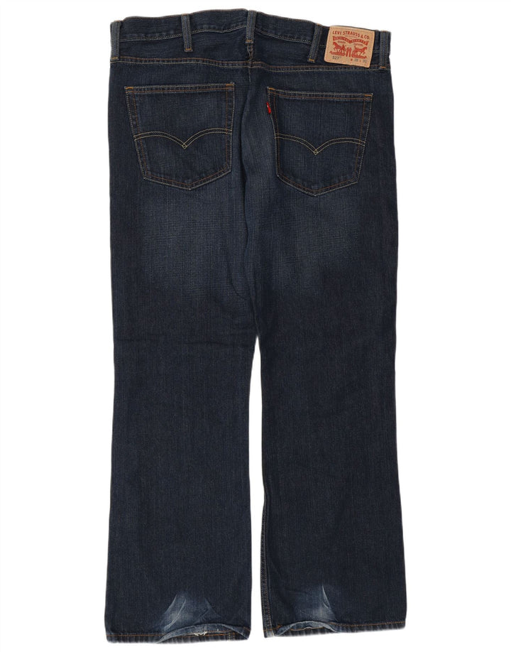 Levi's Uomo 527 Bootcut Jeans W38 L30 Blu Navy Cotone