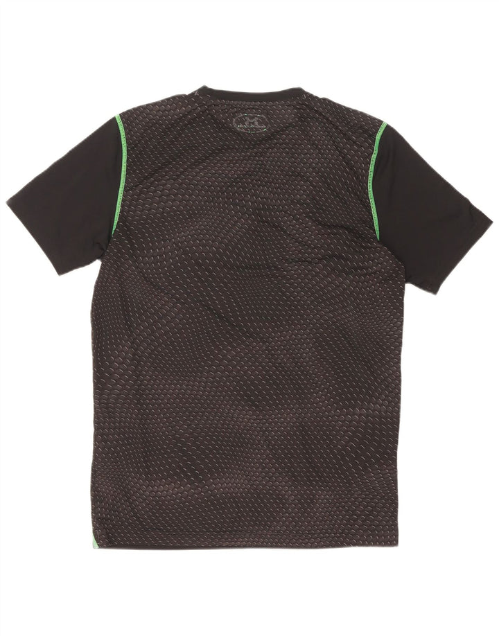 T-shirt da uomo Under Armour Top Small poliestere geometrico nero