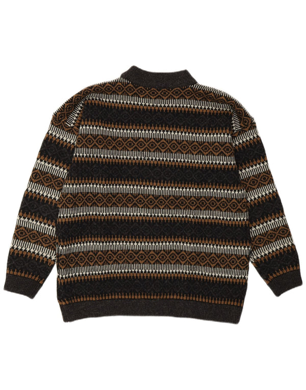 Esprit Mens Turtle Neck Jumper Sweater EU 36 Small Multicoloured Geometric