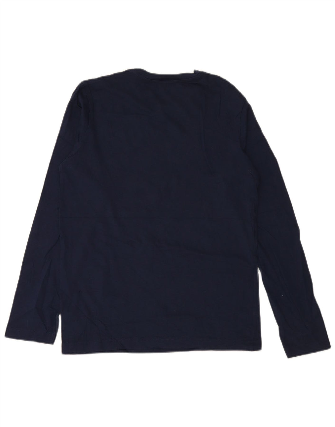 BENETTON Top grafico da bambino manica lunga 13-14 anni 3XL cotone blu navy