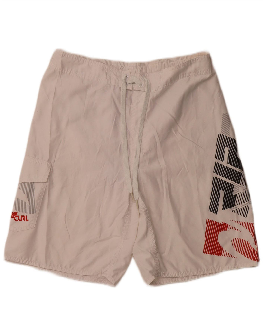 RIP CURL Pantaloncini da bagno grafici da uomo Poliestere color block bianco medio