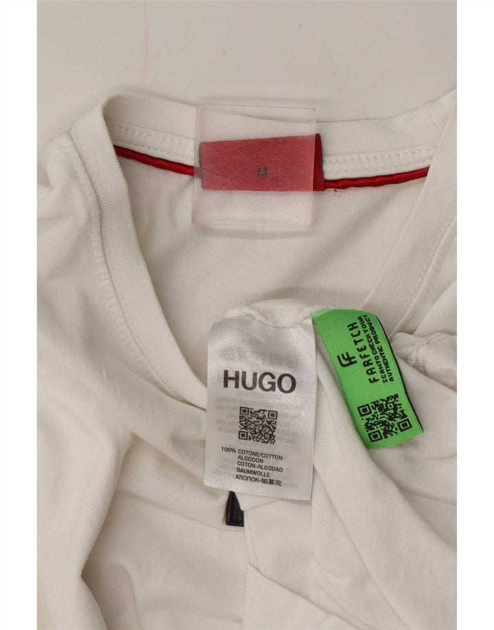 T-shirt da uomo Hugo Boss Top in cotone bianco medio