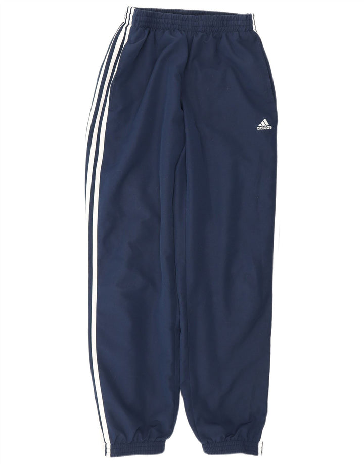 Pantaloni da tuta da uomo Adidas Climalite Joggers piccoli in poliestere blu navy