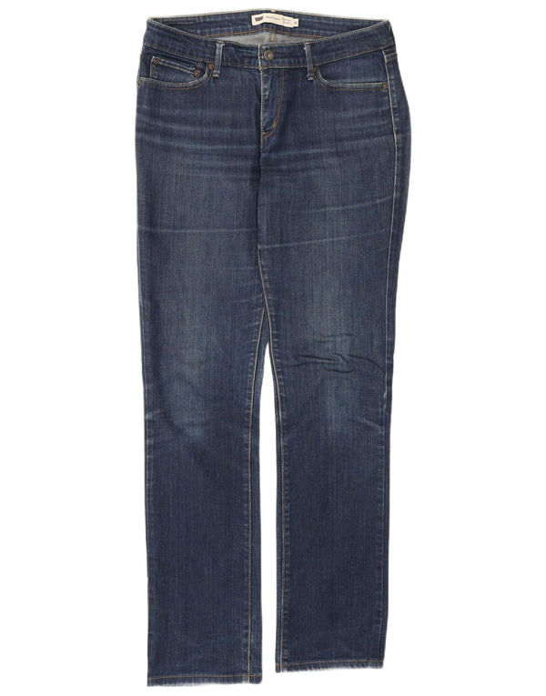 Jeans dritti a vita classica con curva leggera da donna Levi's W30 L31 cotone blu