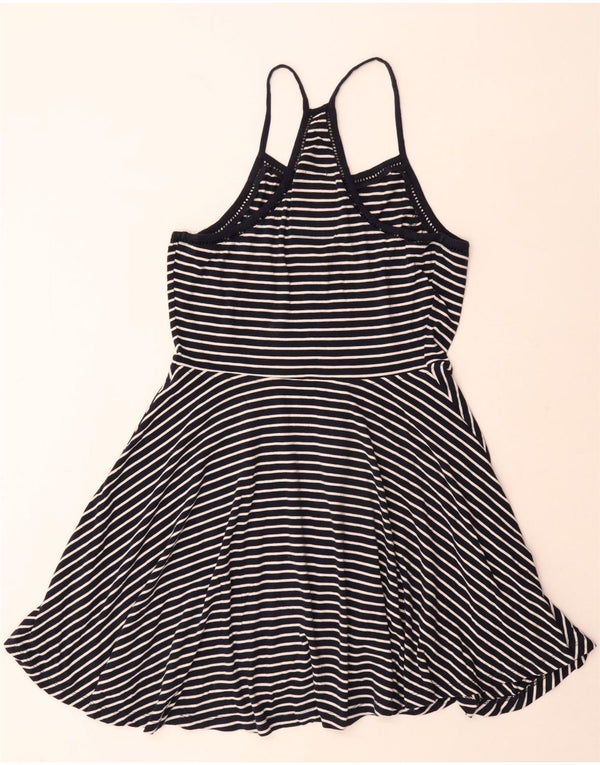 Abito Halter da donna Superdry UK 14 Cotone a righe grandi blu navy