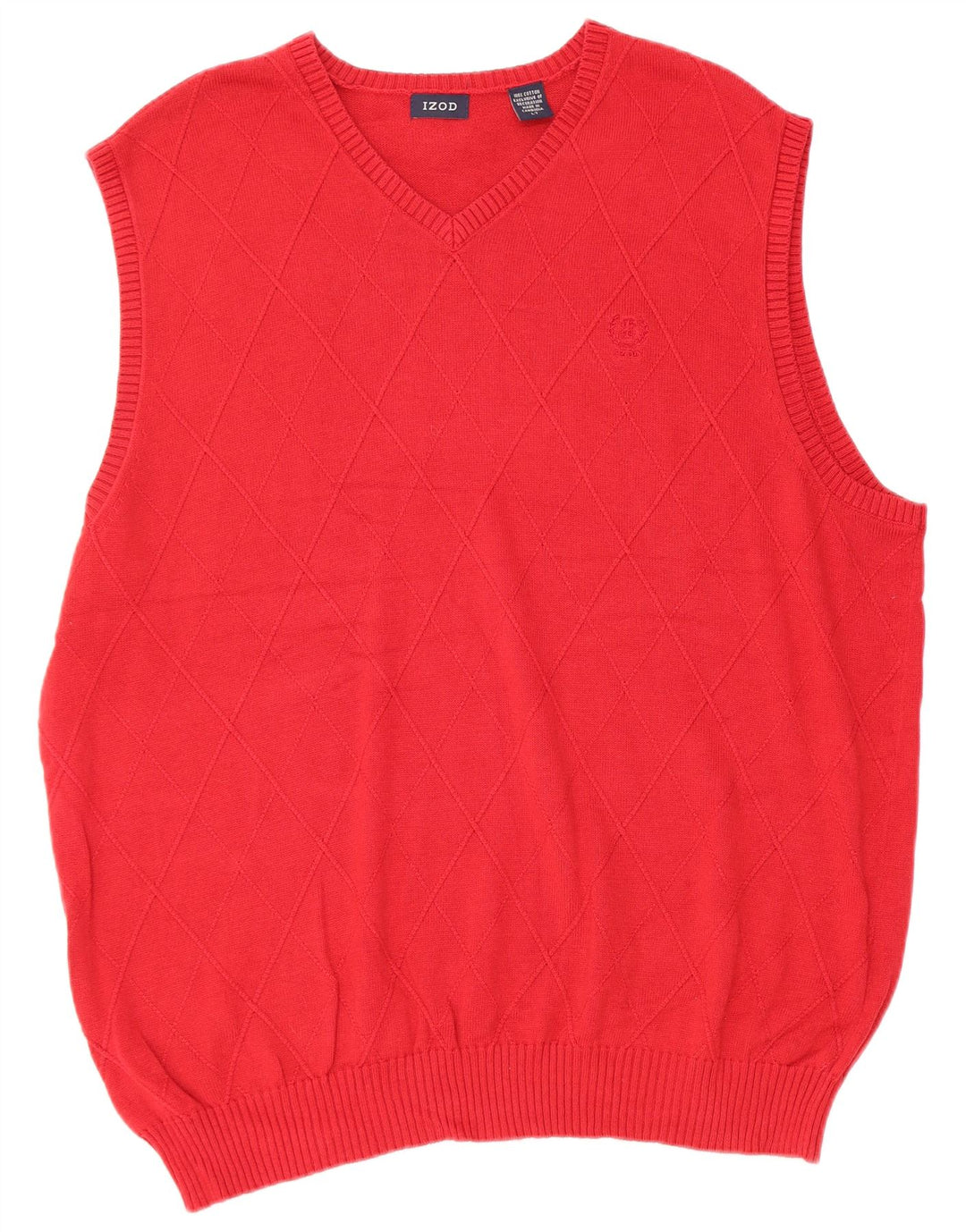 Canotta da uomo IZOD grande in cotone rosso