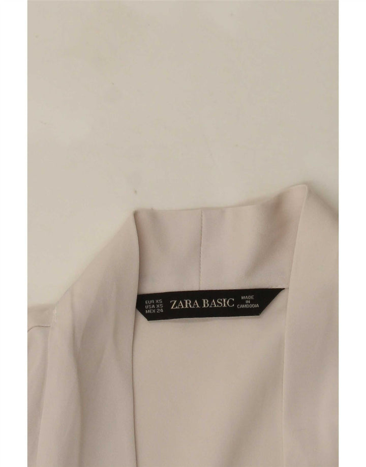 Camicetta oversize a maniche lunghe da donna Zara UK 6 XS bianca