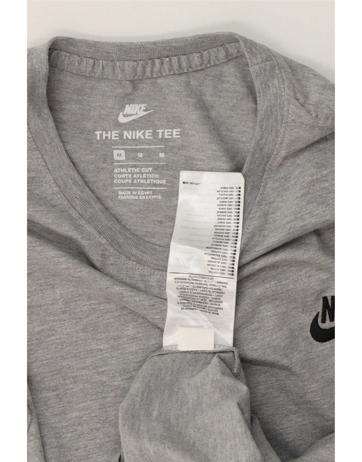 T-shirt Nike da uomo dal taglio atletico, in cotone grigio medio